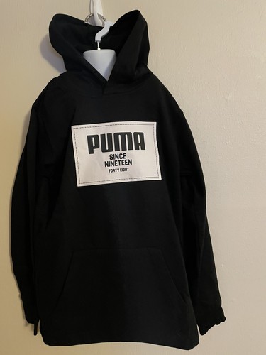 Jungen Puma Popover Hoodie Pullovershirts mit Logo Gr. M / 10-12 Jahre / Neu mit Etikett