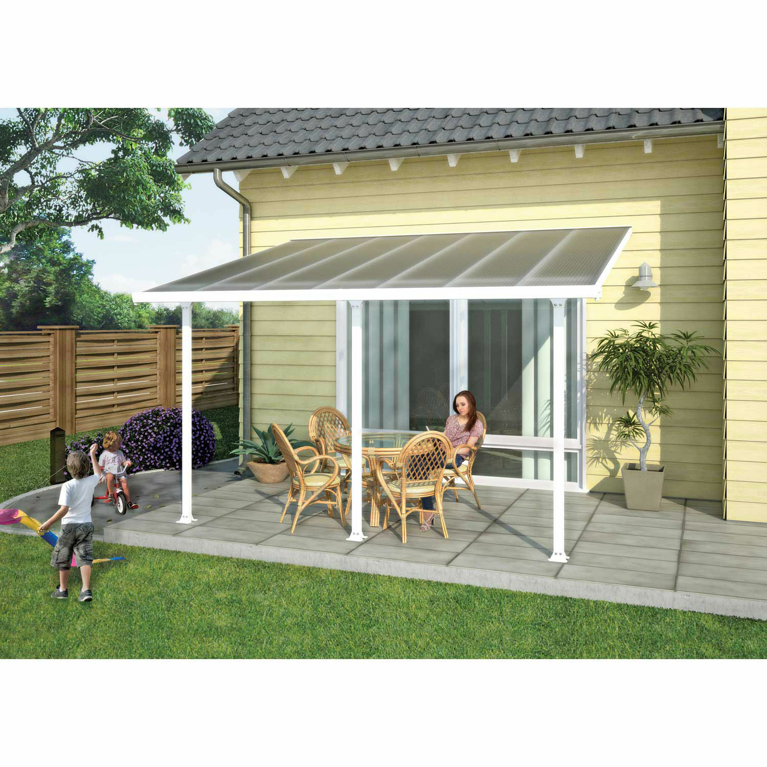 Palram Hg9001 Feria Patio Cover Sidewall Kit 10 Ft For Sale Online Ebay