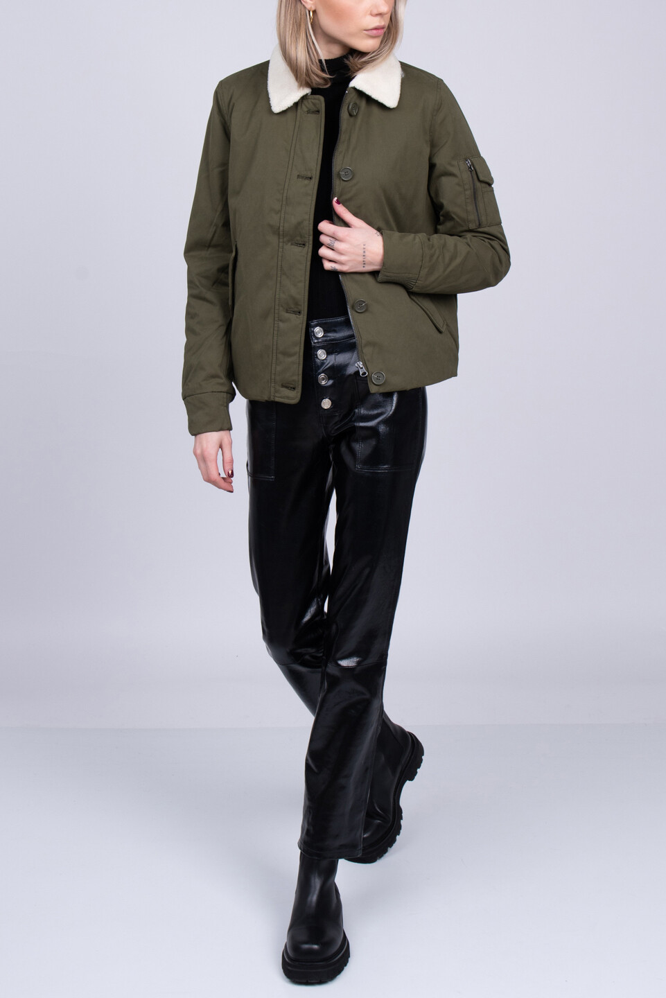 ALTRA Giacca da pilota RRP €245 8 taglia XL imbottita collo sherpa