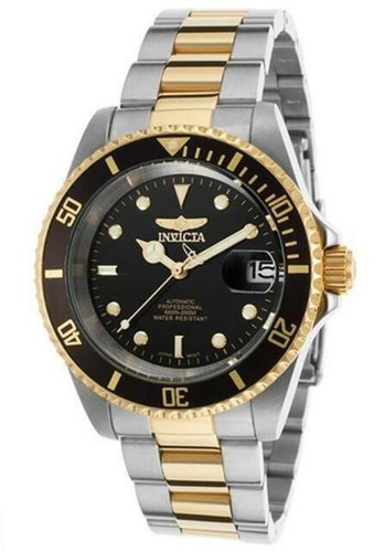 Invicta Pro Diver 30956 - Orologio da uomo, impermeabile, analogico, movimento al quarzo, in acciaio inossidabile con quadrante nero, 43 mm : Invicta