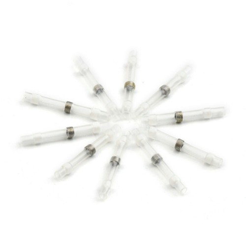400/200X AWG 26-24 Solder Butt Wire Connectors Heat Shrink Seal Sleeve Terminals - Foto 12 di 12