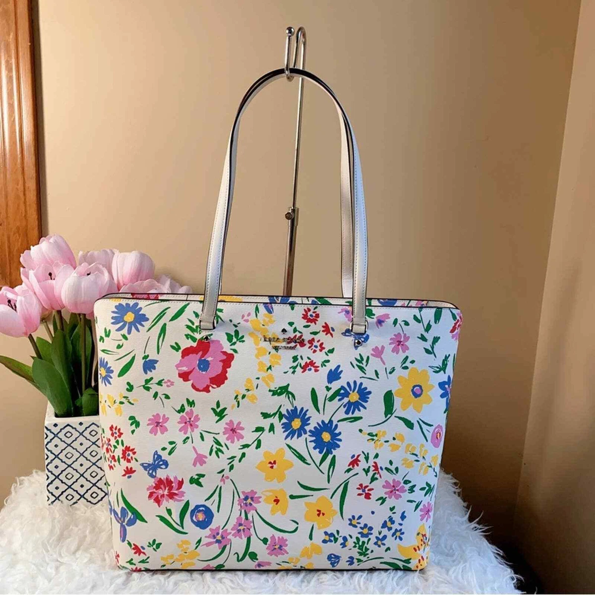 Floral hotsell tote bags