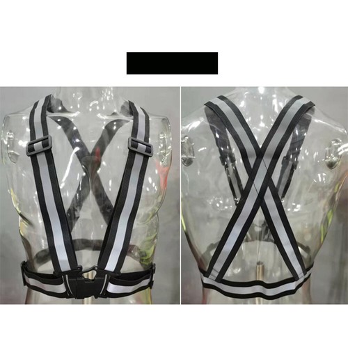 LED reflective Vest Hi vis Running Cycling Walking Horse Riding USB Rechargeable - Picture 20 of 22