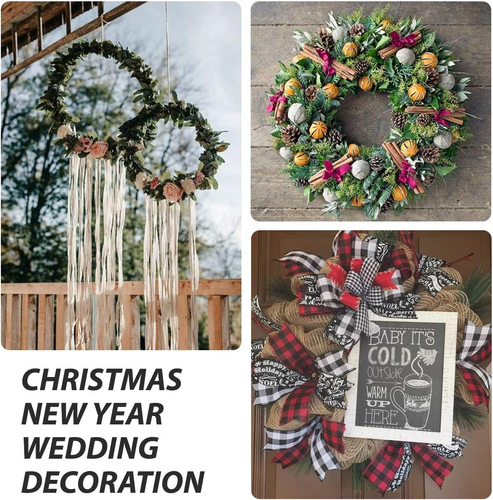 8 Pack Wire Wreath Frame 12 Inch Metal Wreath Form Wreath Ring for Crafts DIY Fr - Picture 4 of 6