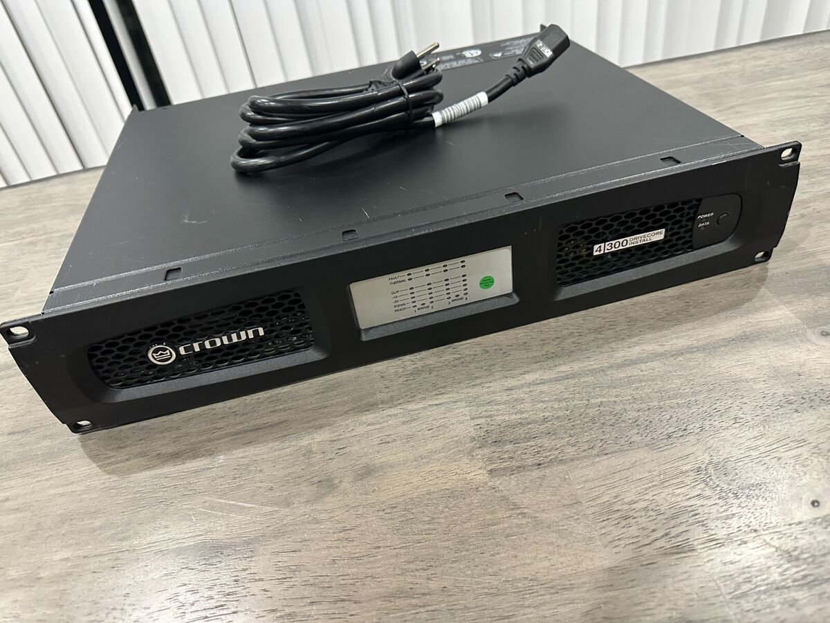 Crown DCI 4/300 Drivecore Install 4-Channel Power Amplifier Crown DCI 4/300 Drivecore Install 4-Channel Power Amplifier