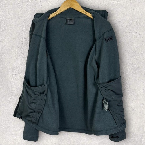 Jack Wolfskin Fleece Full Zipper Sweater Jacket Size Large Blue At Home Outdoors - Bild 5 von 13