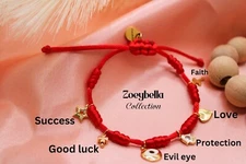 7 Knots of Protection bracelet, amulet of protection, lucky Kabbalah, evil eye