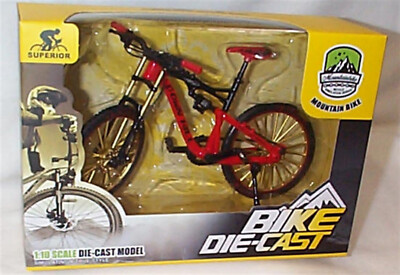 Mountainbike Superior Down Hill Farbe Rot & Schwarz Maßstab 1-10 Neu im Karton