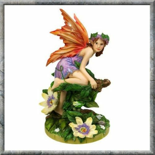 LINDA RAVENSCROFT PASSIFLORA SUN BUTTERFLY FAIRY STATUE OTHERWORLD COLLECTION - Picture 1 of 4