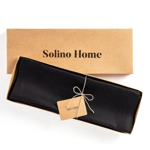 Solino Home 100% Pure Linen Placemats Cloth 14 x 19" for Summer Dining- Fete - Picture 7 of 165