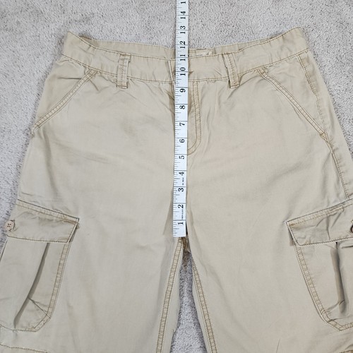 Lucky Brand Cotton Cargo Shorts Khaki Boys Size 18 Inseam 9 in - Picture 3 of 11
