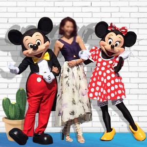 MICKEY MOUSE /& MINNIE MOUSE mascot costume Cosplay Fancy Dress Suit Adult Props