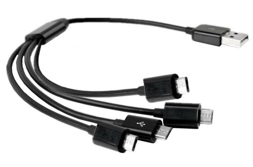 USB A 2.0 Male to 4 x Micro USB 5 Pin Male Splitter Charging Data Cable 1.5m - 第 7/7 張圖片