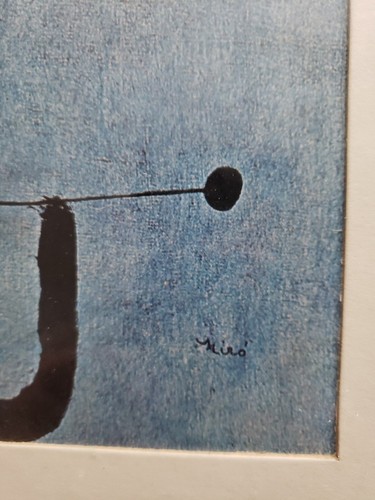 Vintage JOAN MIRO Woman On The Beach #239 Printed In USA Print Is 8"x10" - Picture 3 of 7