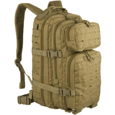 Small US Assault Pack Patrol Combat MOLLE Backpack Rucksack Laser Cut 20L Coyote