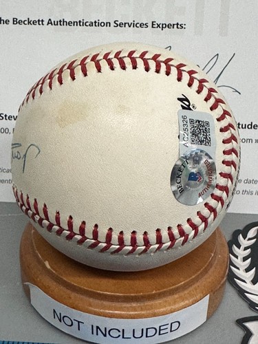 WILLIE MAYS SIGNED AUTOGRAPHED RAWLINGS OML NL BASEBALL-BECKETT BAS LOA LETTER - Picture 3 of 10