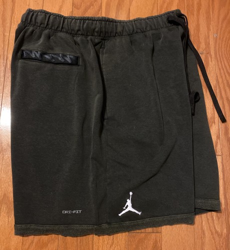$ 75 NEU Herren Nike Jordan Zion Fleece Shorts schwarz weiß XXL DH9715 - Bild 5 von 6