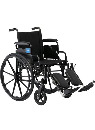 Medline Guardian K4 Lightweight Wheelchair 20” K4206N24E 300lb Capacity Gray - Picture 2 of 10