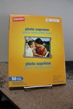 STAPLES Photo Supreme double-sided matte paper 50 sheets NEW