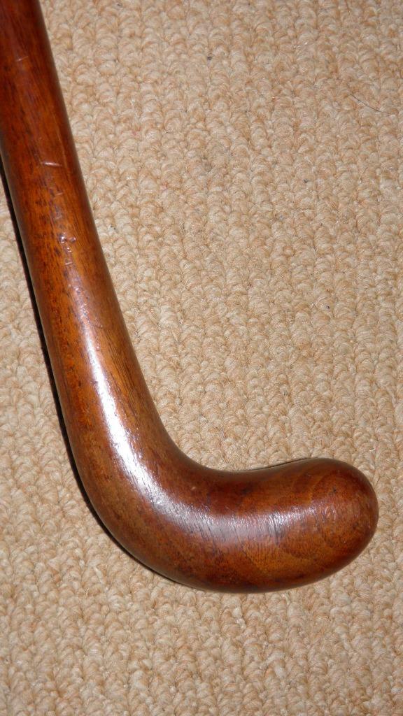 Antique Walking Cane / Sunday Golf Stick - Marquetry Putter Coppice Handle