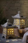 2 Solar Pagoda Ornament Chinese Japanese Lantern Garden Decoration Set Gift Lamp