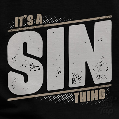 IT'S A SIN THING T-SHIRT Name Nachname lustig Familie Geschenkidee