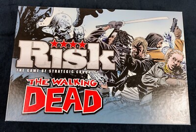 Risk The Walking Dead Survival Edition Board Game Hasbro 2013 100% Complete EUC!