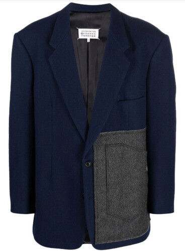 Vintage Maison Martin Margiela Virgin Wool Navy Buttons Vintage Maison Martin Margiela Virgin Wool Navy Buttons
