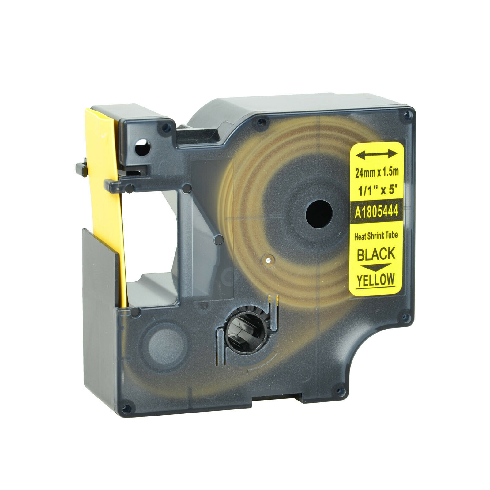 Heat Shrink Tube Wire Cable Label Tape White / Yellow for DYMO Rhino