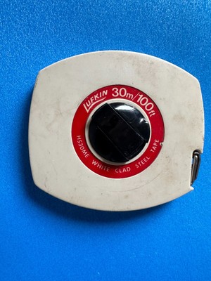 Stahl Maßband 30m 100 ft Lufkin handliches Steel Tape TOP 1A Zustand HS30ME
