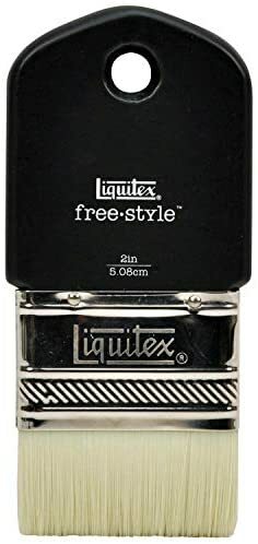 New Liquitex Professional Freestyle Large Scale Brush Paddle 2 Inch Beige Uk - Picture 2 of 3