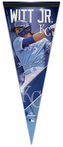 Bobby Witt Jr. SIGNATURE Kansas City Royals Premium Felt Collector's PENNANT - 第 1/1 張圖片