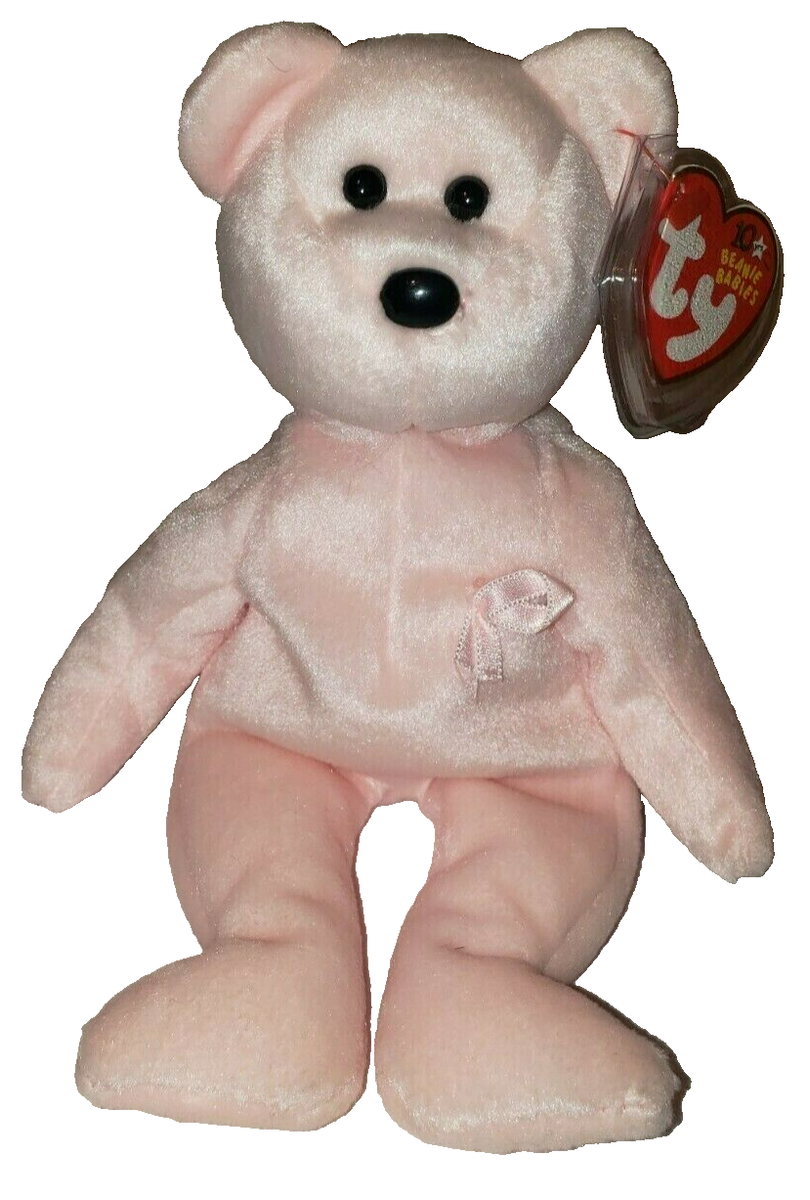 Ty Beanie Baby CURE the Pink Bear (Breast Cancer Awareness) 9