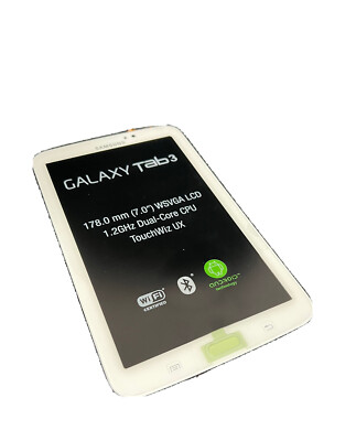 Original Samsung Galaxy Tab 3 7.0 SM-T210 LCD Display Touchscreen Rahmen weiss