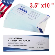 up to 10000 Sterilization Pouches 3.5" x 10" Dental Medical Self Seal Pouch Bag