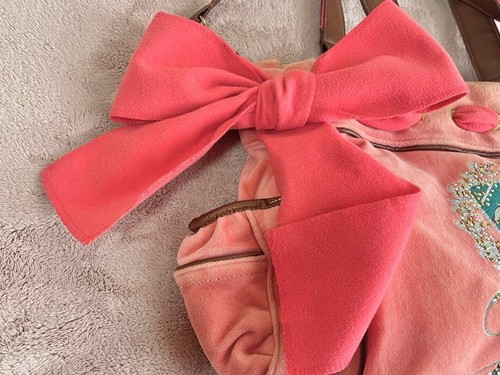 Juicy Couture Bag Pink Velour Vintage Y2K Handbag with Shoulder strap - Picture 10 of 11