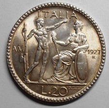 20 Lire LITTORE 1927 FDC ecc.le  ( Periziata)