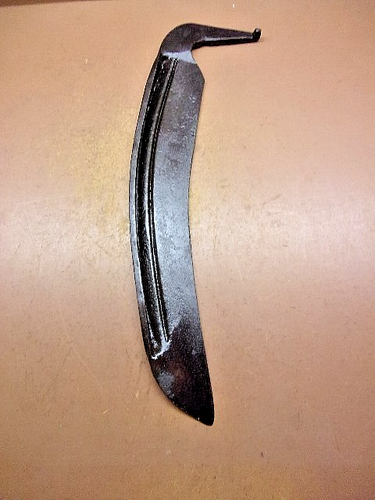 Vintage Heavy Duty SCYTHE BLADE w/15"Cutting Edge Reinforced Spine Rugged Blade - Picture 6 of 7