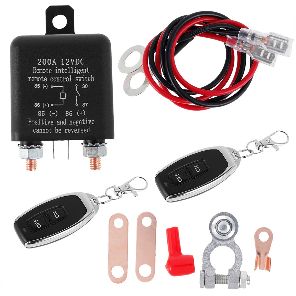 Interruptor de batería de coche 200A desconexión Power Kill Master aislador cortado y remoto Foto 4 de 4