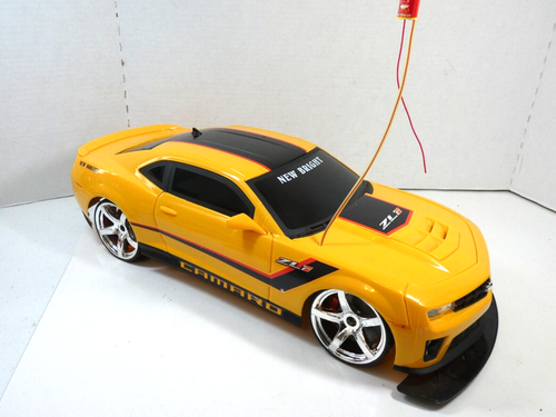 NEW BRIGHT Chevrolet CAMERO Yellow GM w/Radio Remote Control No Charger UnTested - Picture 3 of 12