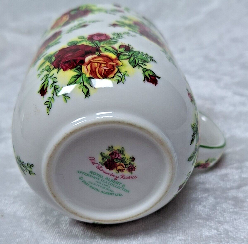 Old Country Roses Coffee Cup Mug Royal Albert Afternoon Tea Green Trim 2001 - Picture 9 of 12