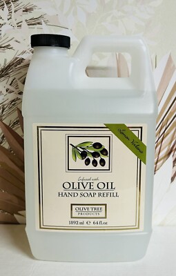 Olive Tree Products ~ Lemon Verbena Hand Soap Refill w/ Olive Oil 64 fl oz