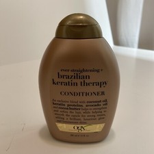 NEW OGX Ever Straightening Brazilian Keratin Therapy Hair Conditioner 13oz
