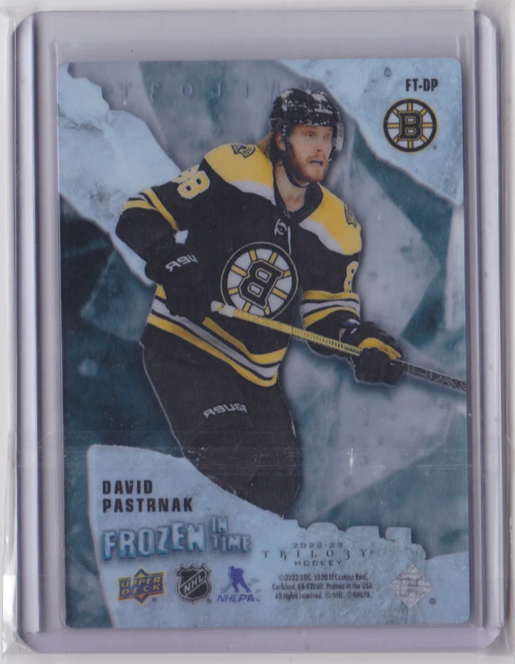 2022-23 UD TRILOGY FROZEN IN TIME INSERT/275 DAVID PASTRNAK #FT-DP BOSTON BRUINS - Image 2 of 2