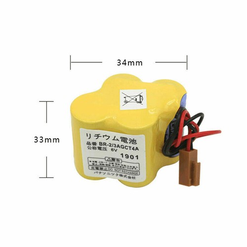BR-2/3AGCT4A 6V PLC Battery For FANUC A98L-0031-0025 CNC Machine with Plug - Picture 13 of 29