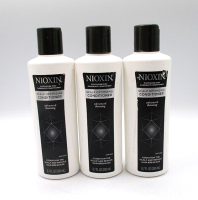 Lot/3 Nioxin Scalp Optimizing Cleanser Advanced Thinning ~ 6.7 oz / 200 ml x 3 ~