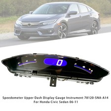 Speedometer Upper Dash Display Gauge Instrument Pour Honda Civic Sedan 06-11