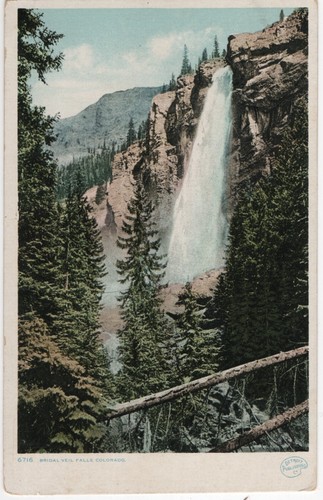 Vintage 1906 UNP Postkarte, Brautschleier fällt, Telluride, CO