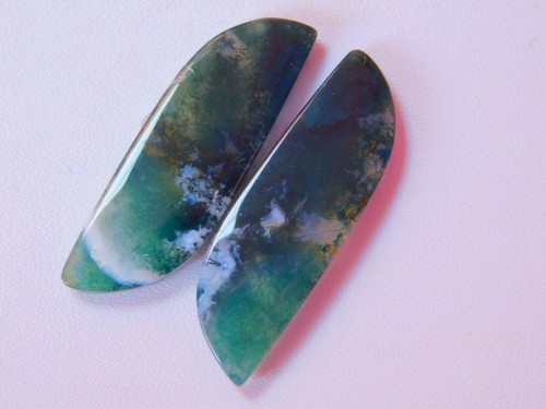 Matching Earrings Pair Of Natural Green Aventurine Gemstone Jewelry Making Pair - Picture 3 of 6