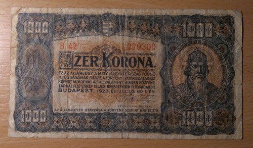 Hungary 1000 Korona 1923 F